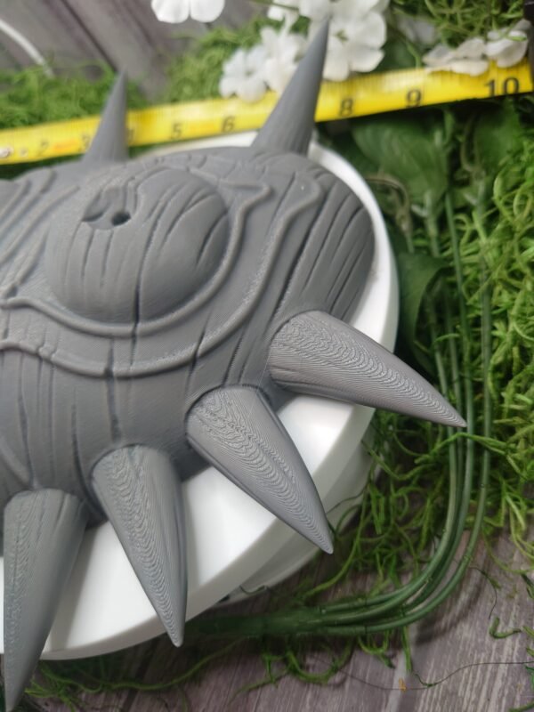 Majoras Mask 3D Printed | Unpainted | Realistic | Wood Grain Texture | With Wall Mount | Majora's