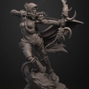 SYLVANAS WINDRUNNER WoW Figurine Model | Custom Size and Color | Gamer Gift | Warcraft | Statue 3D