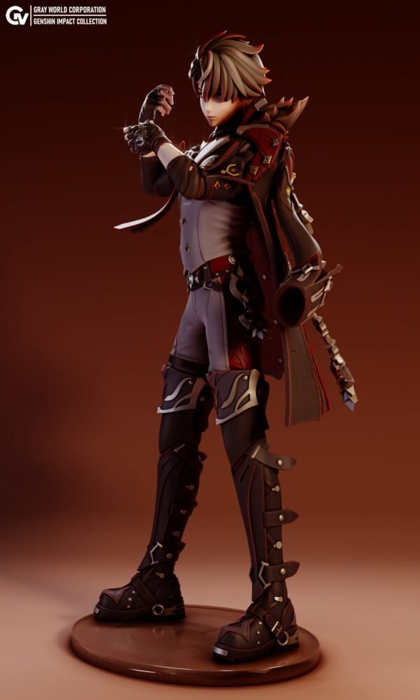 Wriothesley | Genshin Impact Model Figure | Fully Colored or DIY Unpainted | Custom Sizes and Color