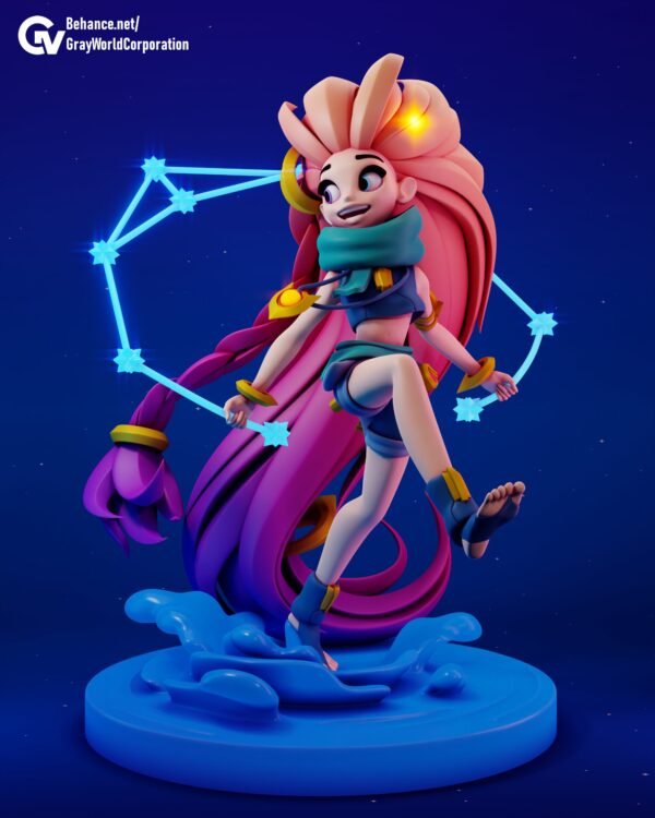 Zoe | League Model Figure | Fully Colored or DIY Unpainted | Custom Sizes and Color