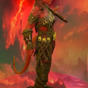 Karlach | Baldur's | (Full Body)  Model Figure | Fully Colored or DIY Unpainted | Custom Sizes and Color