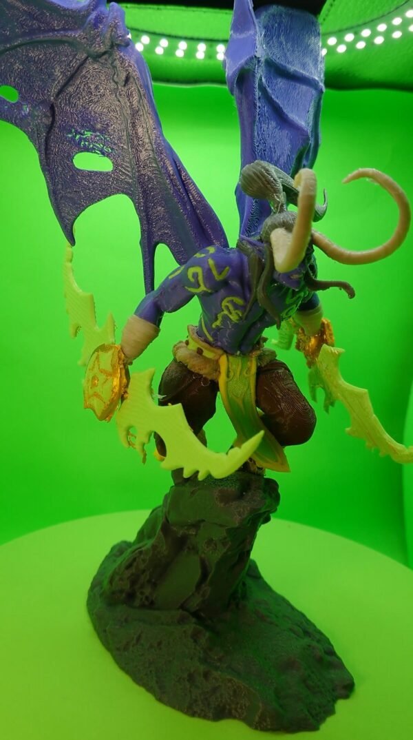 Illidan Stormrage WOW  Model Figure | Fully Colored or DIY Unpainted | Custom Sizes and Color