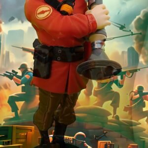 Soldier | Team Fortress 2 Model Figure | Fully Colored or DIY Unpainted | Custom Sizes and Color