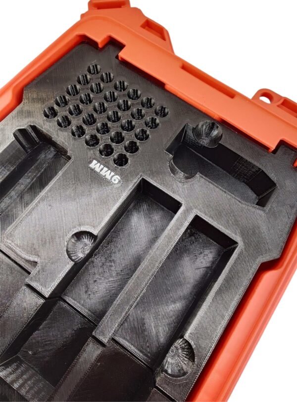 Milwaukee Packout Insert Case for Glock 17 , 9mm Rounds, Magazine Clip Holder Organizer