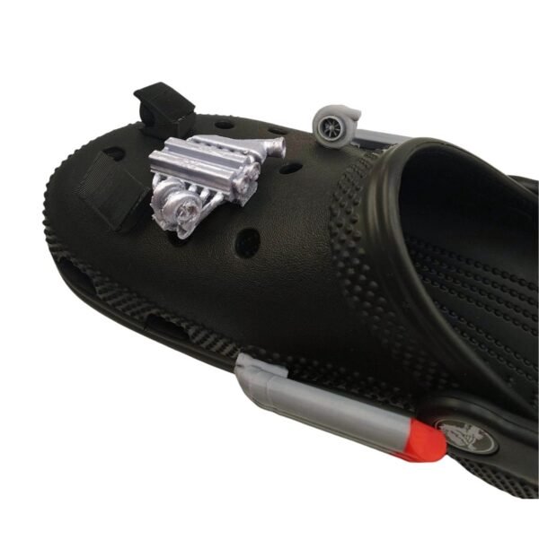 Complete Car Kit for Crocs – Custom Engine, Headlights, Exhaust, Turbo, Wing Accessory, Fun & Stylish Add-On