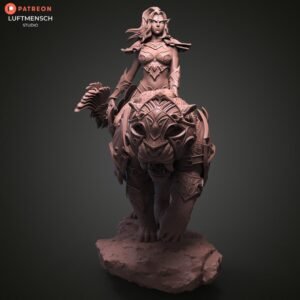 Tyrande And Ashalah  WoW Figurine Model | Custom Size and Color | Gamer Gift | Warcraft | Statue 3D