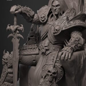 ARTHAS LICH KING WoW Figurine Model | Custom Size and Color | Gamer Gift | Warcraft | Statue 3D