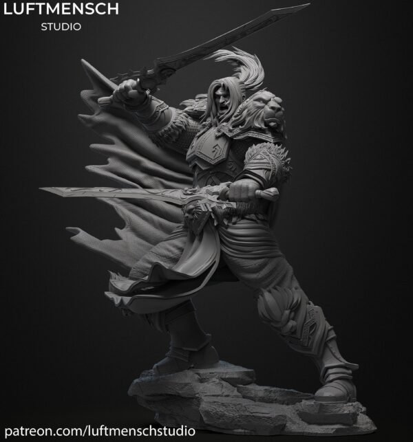 VARIAN WRYNN WoW Figurine Model | Custom Size and Color | Gamer Gift | Warcraft | Statue 3D