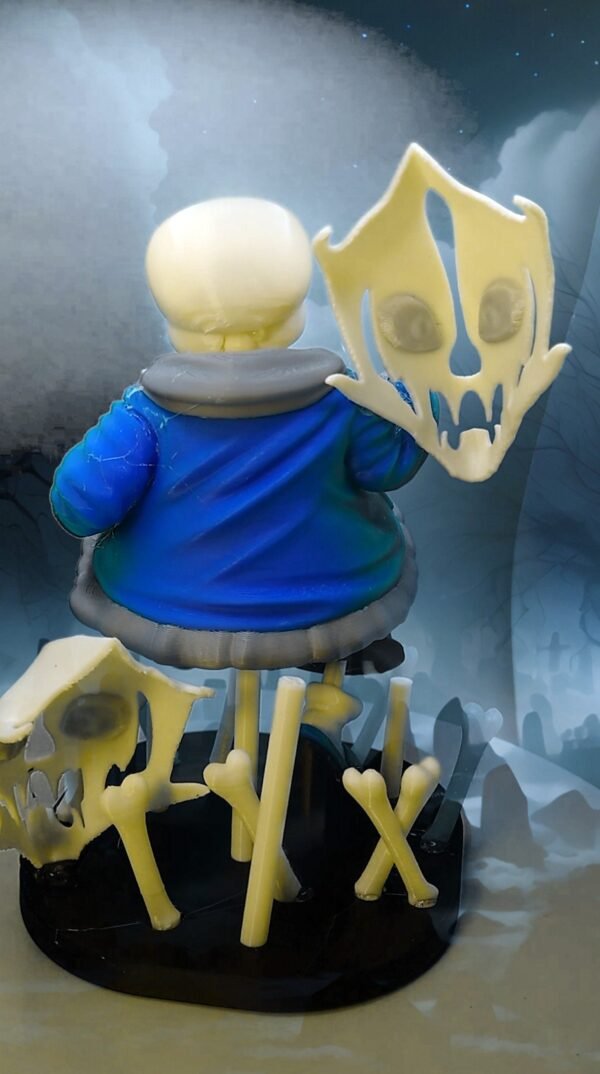 Sans | Skeleton Ghost Model Figure | Fully Colored or DIY Unpainted | Custom Sizes and Color