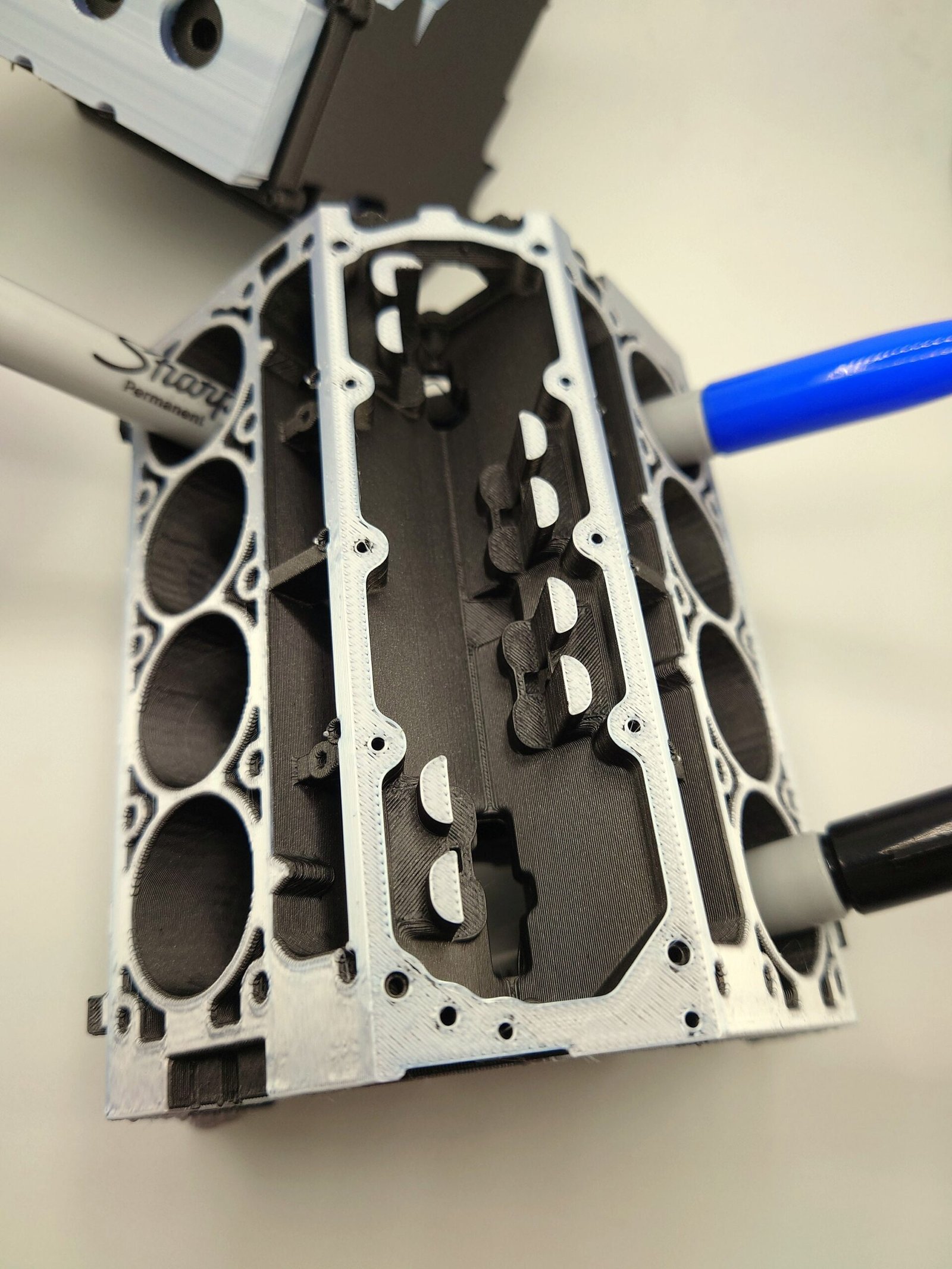 Chevy LS V8 , Flathead Ford, Dodge Hemi Pencil & Card Holder | Custom Colors and Sizes