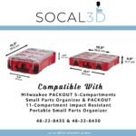 Packout Compact Insert For Milwaukee M12 Pin Nailer Compact Organizer Tool