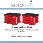 Pliers Organizer for Milwaukee 2 3 Drawer Packout – Insert Secure and Organized Storage for Wrenches, Sockets, Tools, Durable