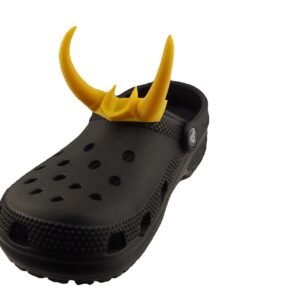 Loki Crown Charm for Crocs – Clip On Easy Accessory Gold Crown Set of 2 (Pair)