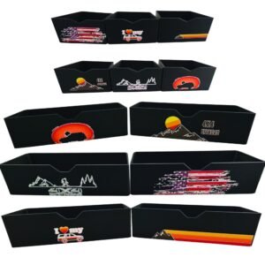 5th Gen 4Runner Console Cubby Drawer Set | 6 Styles | Temp-Resistant Plastic | High-Quality UV Print | Magnet Mounts | Smooth Secure Close