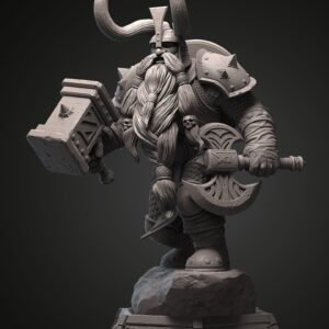 Muradin Bronzebeard WoW Figurine Model | Custom Size and Color | Gamer Gift | Warcraft | Statue 3D