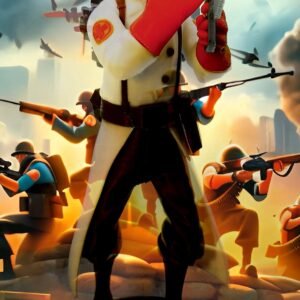 Team Fortress 2 Medic Model Figure: 6 or 11 Inch, Painted/Unpainted