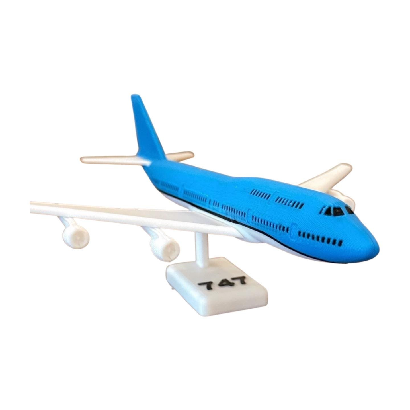 747 Airplane Kit Card | No‑Glue Snap‑Together | Made in USA