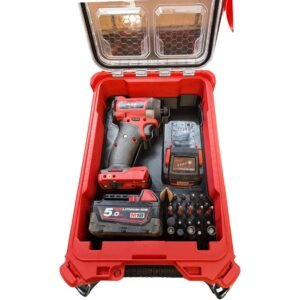 M18 Impact Driver Packout Organizer: Hex Bit & Battery Holder