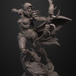 SYLVANAS WINDRUNNER WoW Figurine Model | Custom Size and Color | Gamer Gift | Warcraft | Statue 3D