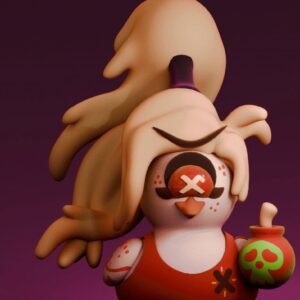 Hazbin Hotel Cherry Bomb Duck Figurine Model| Multiple Sizes | Fully Colored or Uncolored