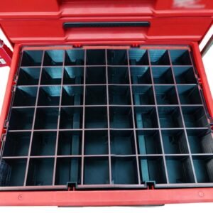 64‑Bin Organizer Insert for Milwaukee Packout Tool Box – Modular Drawer Layout for Small Parts & Fasteners