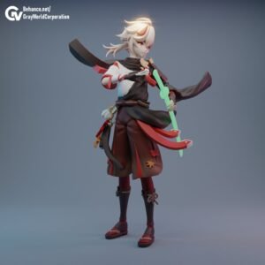 Kaedehara Kazuha | Model Figure | Fully Colored or DIY Unpainted | Custom Sizes and Color