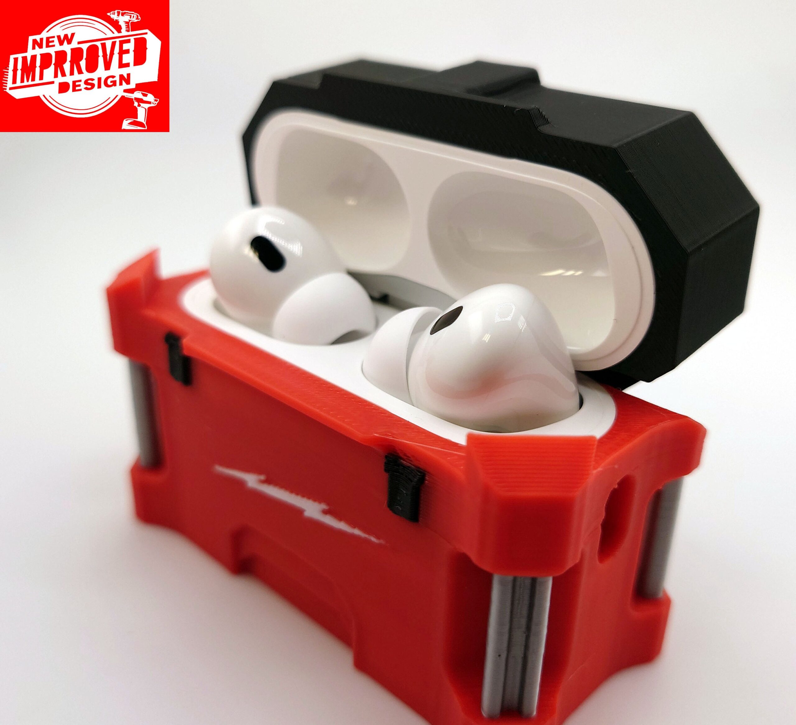 Milwaukee Packout Designed Apple Airpod & Airpod Pro Case | All Gens and Improved Durability