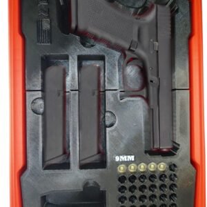Milwaukee Packout Insert Case for Glock 17 , 9mm Rounds, Magazine Clip Holder Organizer