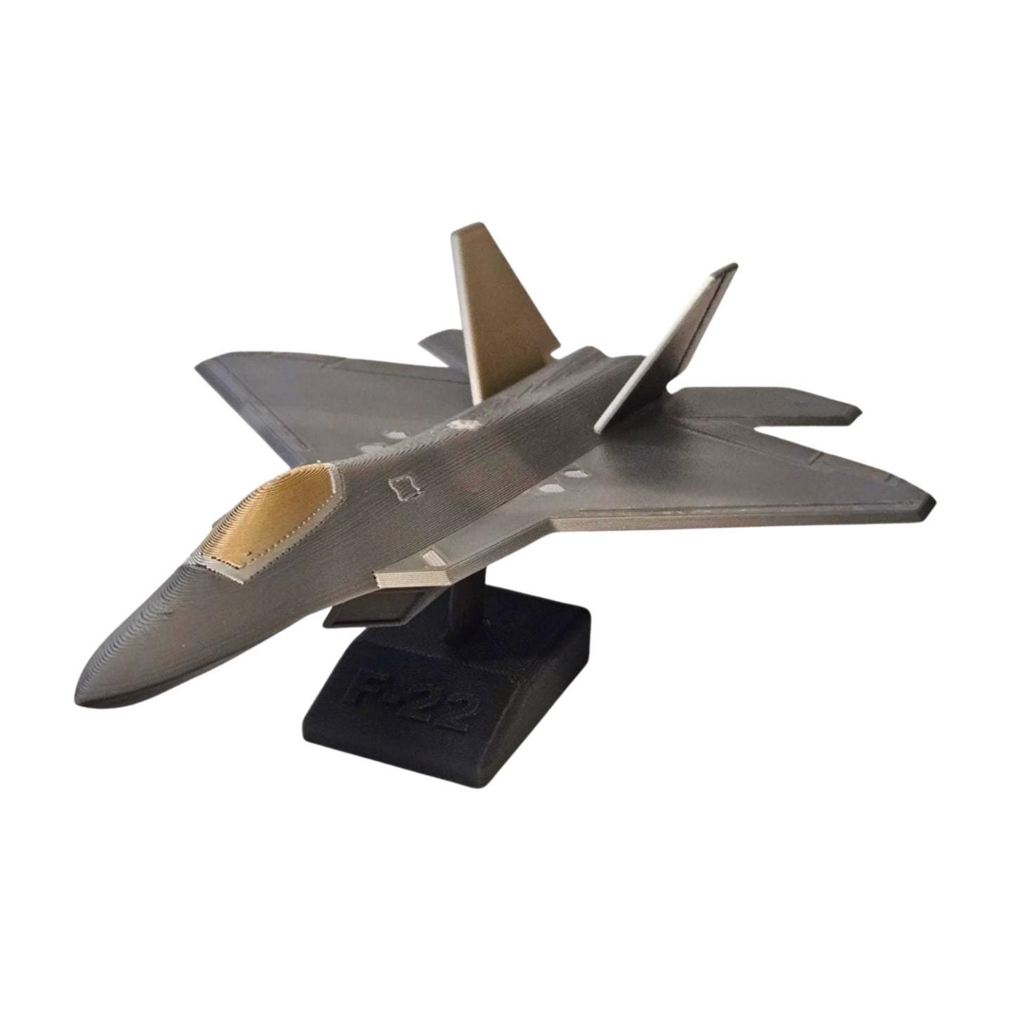 F22 Airplane Kit Card | No‑Glue Snap‑Together | Made in USA