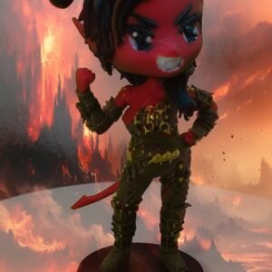 Chibi Karlach Figure: Baldur's Gate 3 Model, Painted or Unpainted