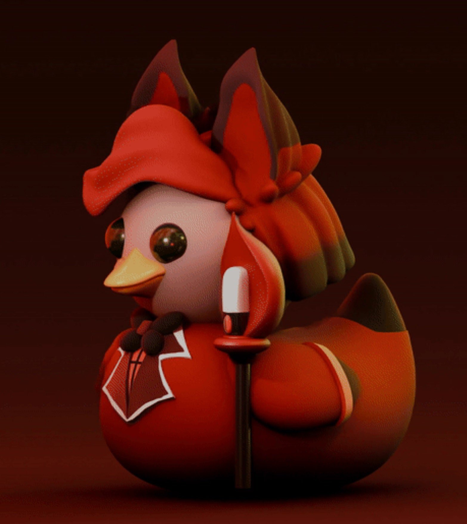 Hazbin Hotel Alastor Duck Figurine Model| Multiple Sizes | Fully Colored or Uncolored