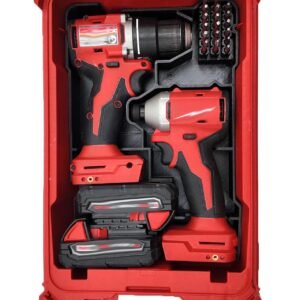 M18 Drill & Impact Driver Packout Organizer Insert – Compatible with Models 3601-20 3650-20 – Fits Packout Compact Organizer 48-22-8435
