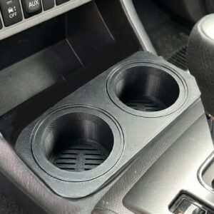 Toyota Tacoma 2nd Gen Cup Holder Insert with Removable Drink Size Adapters – Fits Slim Cans, Standard Soda Cans, and Large Tumblers Drop-In